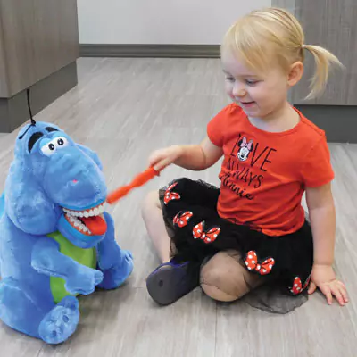 Yuma Patient Learning About Dental Health